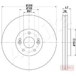 stabdžių diskas (1vnt)
                                ASHIKA                                                60-00-0713C, A