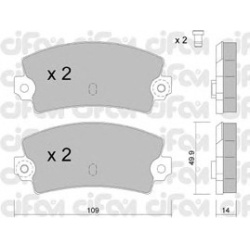 CIFAM                                                822-147-1, Nenurodytas gamintojas, 822-147-1, auto detalė