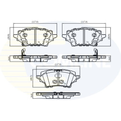 Stabdžių kaladėlės galinės
                                COMLINE                                                CBP332