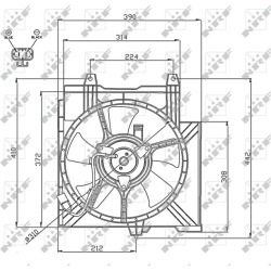 ventiliatorius, radiatoriaus
                                NRF                                                47742, NRF, 4