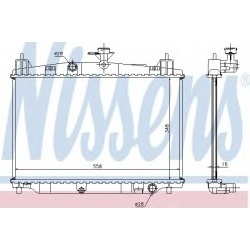Aušinimo radiatorius
                                NISSENS                                                68504, NISSENS, 
