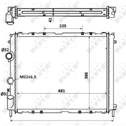 radiatorius, variklio aušinimas EASY FIT
                                NRF                                                