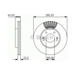 stabdžių diskas (1vnt)
                                BOSCH                                                0986479A12, BOS