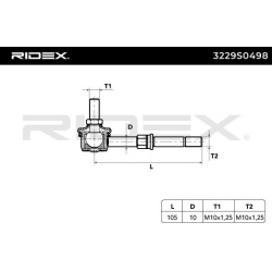 stabilizatoriaus traukė
                                RIDEX                                                3229S0498, Nenu