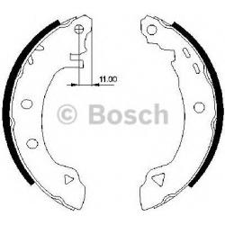 stabdžių trinkelių komplektas
                                BOSCH                                                0986487