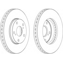 Stabdžių diskai (2vnt), priekis, PREMIUM kokybė
FERODO DDF5