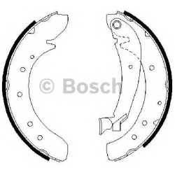stabdžių trinkelių komplektas
                                BOSCH                                                0986487