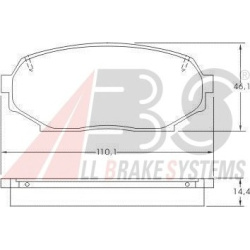 stabdžių trinkelių rinkinys, diskinis stabdys
                                A.B.S.                                      