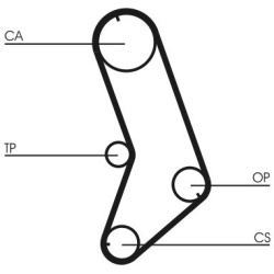 paskirstymo diržas
                                CONTITECH                                                CT647, CONTITECH