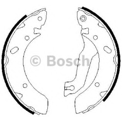 stabdžių trinkelių komplektas
                                BOSCH                                                0986487