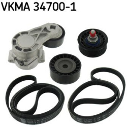 V formos rumbuotas diržas, komplektas
                                SKF                                VKMA34700-1, SKF, V