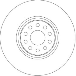 stabdžių diskas (1vnt) TRW SINGLE
                                                DF6733S, TRW, DF6733S, auto detalė
