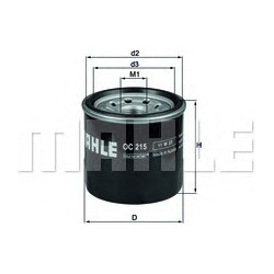 Filtras tepalo
                                MAHLE                                                OC1253, MAHLE, OC1253, au