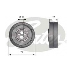 įtempiklio skriemulys, paskirstymo diržas PowerGrip™
                                GATES                               