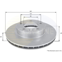 stabdžių diskas (1vnt)
                                COMLINE                                                ADC1222V, COM