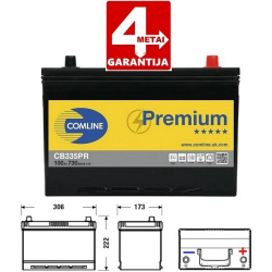 Akumuliatorius COMLINE PREMIUM 100Ah 730A
                                CB335PR, COMLINE, CB335PR, auto detalė