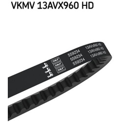 V formos diržas
                                SKF                                                VKMV13AVX960HD, SKF, VKMV