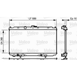 radiatorius, variklio aušinimas
                                VALEO                                734706, VALEO, 734706, 