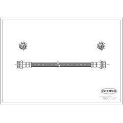 stabdžių žarnelė
                                CORTECO                                19033007, CORTECO, 19033007, auto