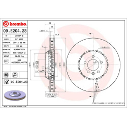 stabdžių diskas (1vnt) PRIME LINE - Lightweight
                                BREMBO                                     