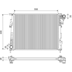 Aušinimo radiatorius
VALEO 734946, VALEO, 734