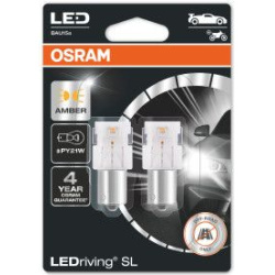 OSRAM LED lemputės PY21W AMBER 1,3W 12V BAU15S BLI2 2vnt
                                OSRAM                              