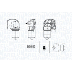 valytuvo variklis
                                MAGNETI MARELLI                                064377600010, MAGNETI MARELL