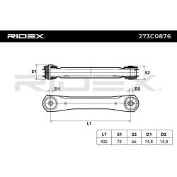 pakabos svirtis
                                RIDEX                                                273C0876, Nenurodytas ga