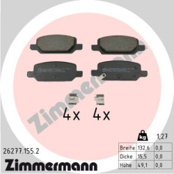 stabdžių trinkelių rinkinys, diskinis stabdys
                                ZIMMERMANN                                  