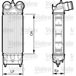 tarpinis suslėgto oro aušintuvas, kompresorius
                                VALEO                                818227,