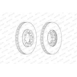 stabdžių diskas (1vnt) PREMIER
                                FERODO                                FCR326A, FERODO, FCR32