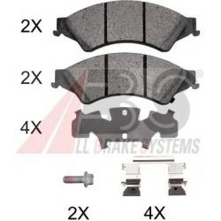 stabdžių trinkelių rinkinys, diskinis stabdys
                                A.B.S.                                      
