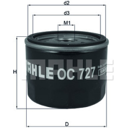 Filtras tepalo
                                MAHLE                                                OC727, MAHLE, OC727, auto