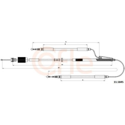 trosas, stovėjimo stabdys
                                COFLE                                                92.11.5845, N