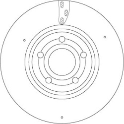 stabdžių diskas (1vnt) TRW SINGLE
                                                DF6717S, TRW, DF6717S, auto detalė