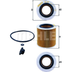 Filtras tepalo
                                MAHLE                                                OX387D1, MAHLE, OX387D1, 