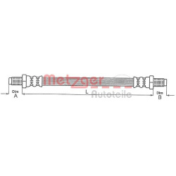 stabdžių žarnelė
                                METZGER                                                4112106, Nenurody