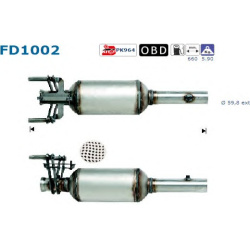 DPF, kietųjų dalelių filtras
                                                FD1002, AS, FD1002, auto detalė