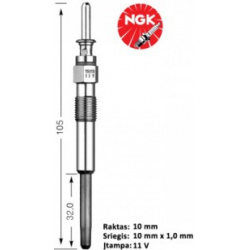 Žvakė dyzelio
                                NGK                                                Y-507J, NGK, Y-507J, auto 
