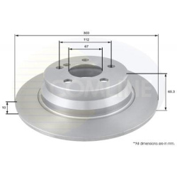 Stabdžių diskas (1VNT), galinis
                                COMLINE                                                ADC1
