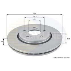 Stabdžių diskas (1VNT), priekis
                                COMLINE                                                ADC0