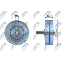kreipiantysis skriemulys, V formos rumbuotas diržas
                                RNK-PL-045, NTY, RNK-PL-045, auto detal�