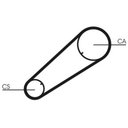 paskirstymo diržas
                                CONTINENTAL CTAM                                                CT1004, C