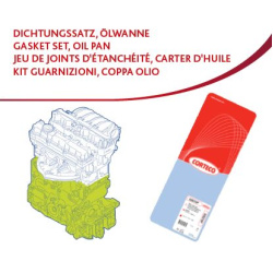tarpiklių rinkinys, variklio karteris
                                CORTECO                                427114P, CORTEC