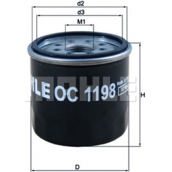 Filtras tepalo
                                MAHLE                                                OC1198, MAHLE, OC1198, au