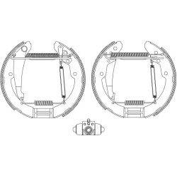 stabdžių trinkelių komplektas Shoe Kit Pro
                                MINTEX                                MSP218, N