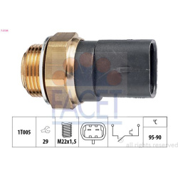 temperatūros jungiklis, radiatoriaus ventiliatorius Made in Italy - OE Equivalent
FACET
