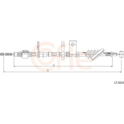 trosas, stovėjimo stabdys
                                COFLE                                                92.17.5023, N