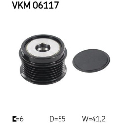 laisvos eigos sankaba, kint. sr. generatorius
                                SKF                                VKM06117, SK