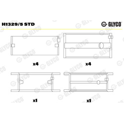 Alkūninio veleno indėklas
                                GLYCO                                                H1329/5 STD,